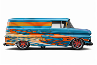 do van wrap design, car wrap design, truck wrap, vehicle