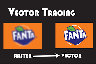 professionally vectorize, redraw your logo, illustrations
