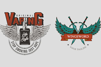 make amazing eagle, falcon, phoenix logo within 24 hours