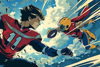 draw superhero character comic style