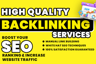 create genuine high quality backlinks