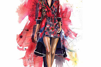 do digital fashion collection and illustration