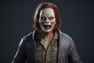 draw horror character illustration