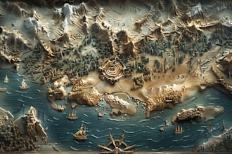 make a high quality digital fantasy map