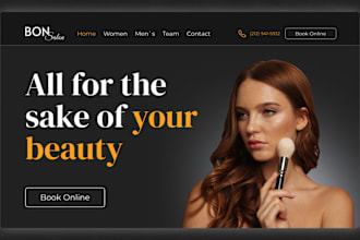 build a luxurious elegant and high converting spa website leads salon website