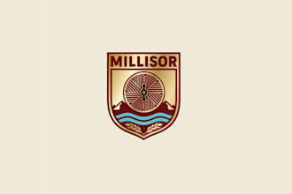 heraldic shield creation logo design