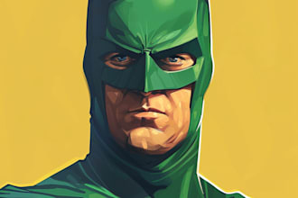 make you into superhero comic cartoon character