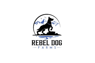 rebel dog farms logo design