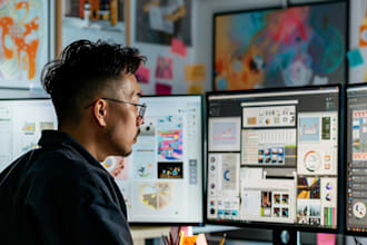 do web designing and social media and graphics designing