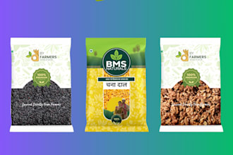 design all types of product packaging, label and sticker