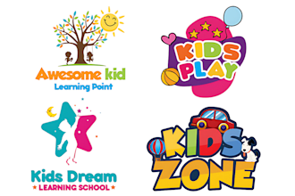 design childcare, education, university, kids and children logo