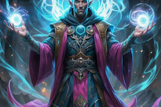 draw a dnd art and d and d character for you