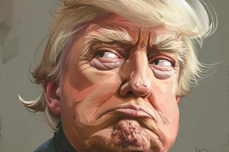 make a professional political  cartoons character  art