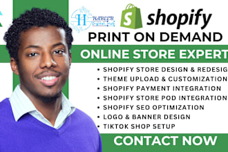 redesign shopify pod shopify redesign shopify printful print on demand store