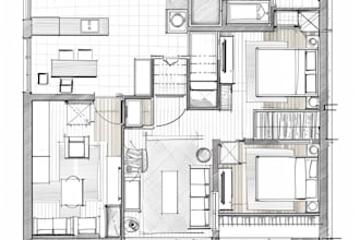 design 2d floor plan for real estate agent