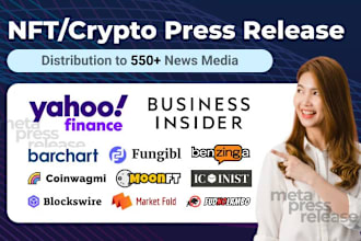 distribute crypto press release and blockchain press release to news media