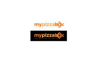 design attitude pizza box or business brand logo