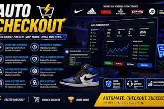build pokemon bot autobot target bot lazada bot, checkout bot, auto checkout bot
