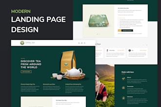 design a modern and professional landing page with figma
