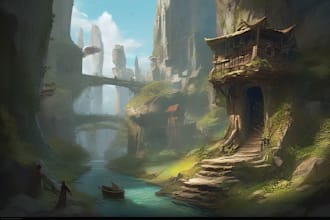 create stunning environment concept art