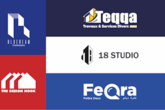 do an interior design, construction, or home decoration logo