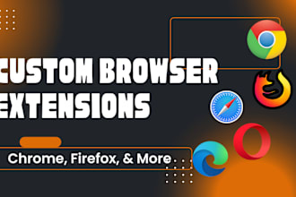 build custom chrome or browser  extension