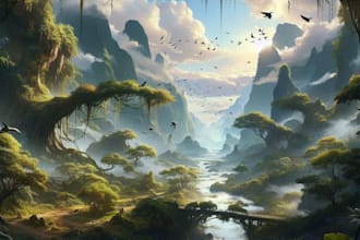 make a professional environmental concept art