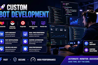 build pokemon bot autobot target bot lazada bot, checkout bot, auto checkout bot