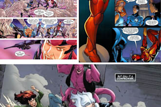 draw comic illustration, pfp character, furry comic, nsfw comics art