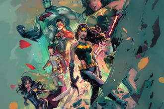 draw illustrations, comic book art, fan art