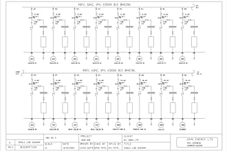do electrical schematic layout and single line diagram