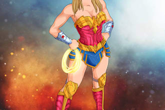 draw you into dc super hero character
