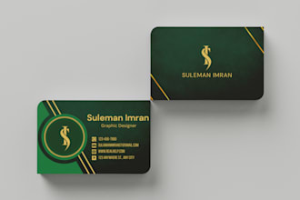 create digital luxury business card design