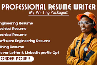 write oil and gas, petroleum, chemical, mining, engineering, consultant resume