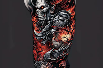 desing a full sleeve tattoo