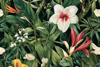 draw beautiful botanical or floral illustration