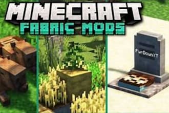 create an amazing minecraft forge,fabric,porting mods for you