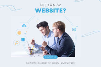 make a clean modern wordpress website for mobile and desktop responsiveness