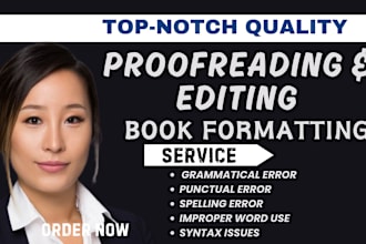 offer expert formatting line editing, proofreading for your fiction publication