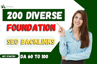 do 200 diverse foundation SEO backlinks
