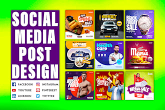 design social media posters, banners or social media flyer in 24 hours