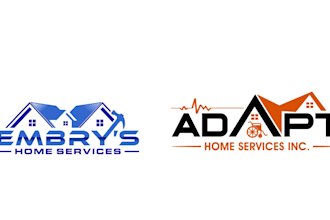 make an awesome modern home service logo design in one day