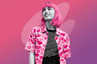 create stylish vector art portrait