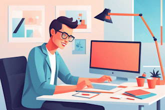 create modern flat vector illustration