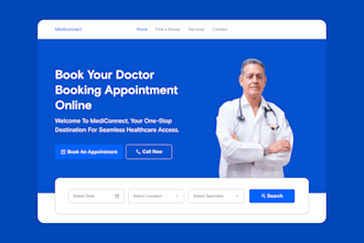 do great figma landing page, website uiux design