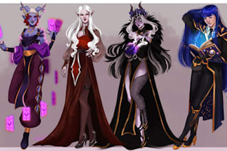 draw your dnd character with one or two outfits