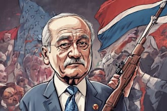 make a professional political cartoons character art