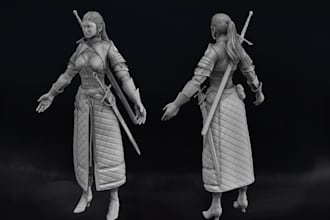 convert 2d to 3d model,3d rigging for games, 3d video animation,texture nsfw art