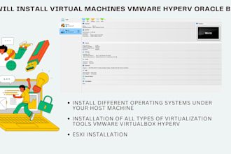install virtual machines vmware hyperv oracle box