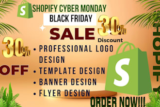 design cyber monday black friday dropshipping shopify store products SEO